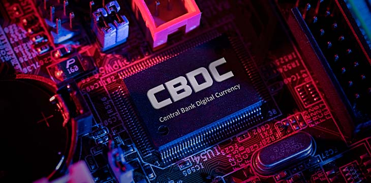 CBDC - central bank digital currency technology. New generation of money concept — Photo