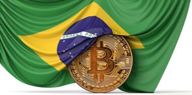 Brazilian Flag and Bitcoin
