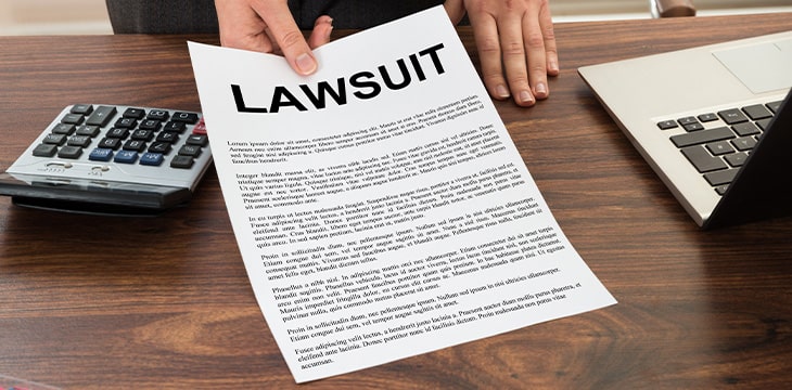 Lawyer Showing Lawsuit Document