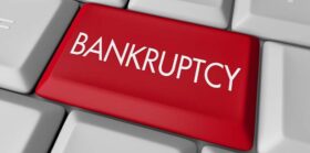 Bankruptcy Computer Key — Photo