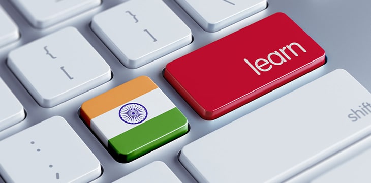 India Learn Keyboard Concept