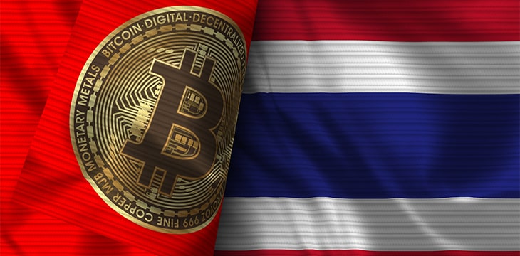 Bitcoin in the flag of Thailand