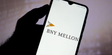 Bank of New York Mellon Corporation (BNY Mellon) logo seen displayed on a smartphone