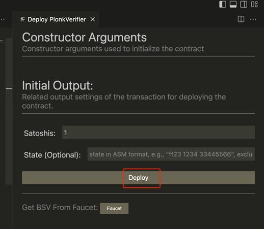 deploy PlonkVerifier Construction Arguments