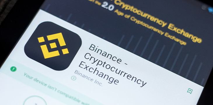 Binance - Cryptocurrency Exchange icon in the list of mobile apps