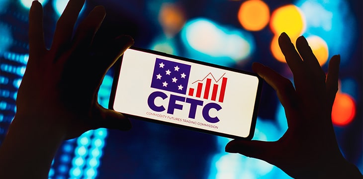Commodity Futures Trading Commission (CFTC) logo seen displayed on a smartphone