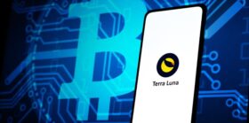 Terra luna logo on phone screen