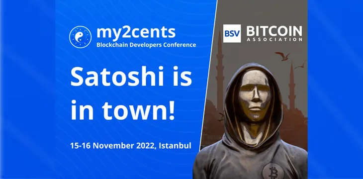 my2cents-hosted Blockchain Developer Conference in Istanbul coming up on November 15