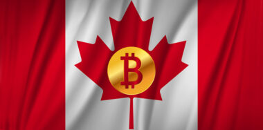 bitcoin in the flag of Canada