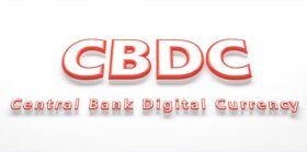 Symbol of central bank digital currency CBDC