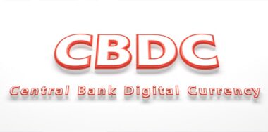 Symbol of central bank digital currency CBDC