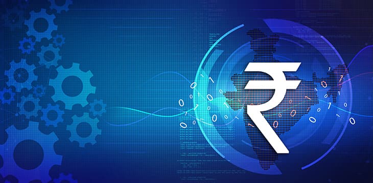 Indian rupee background, Stock market background with Indian rupee symbol.