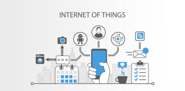 Internet of things IOT concept with simple icons