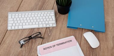 Notice of job termination