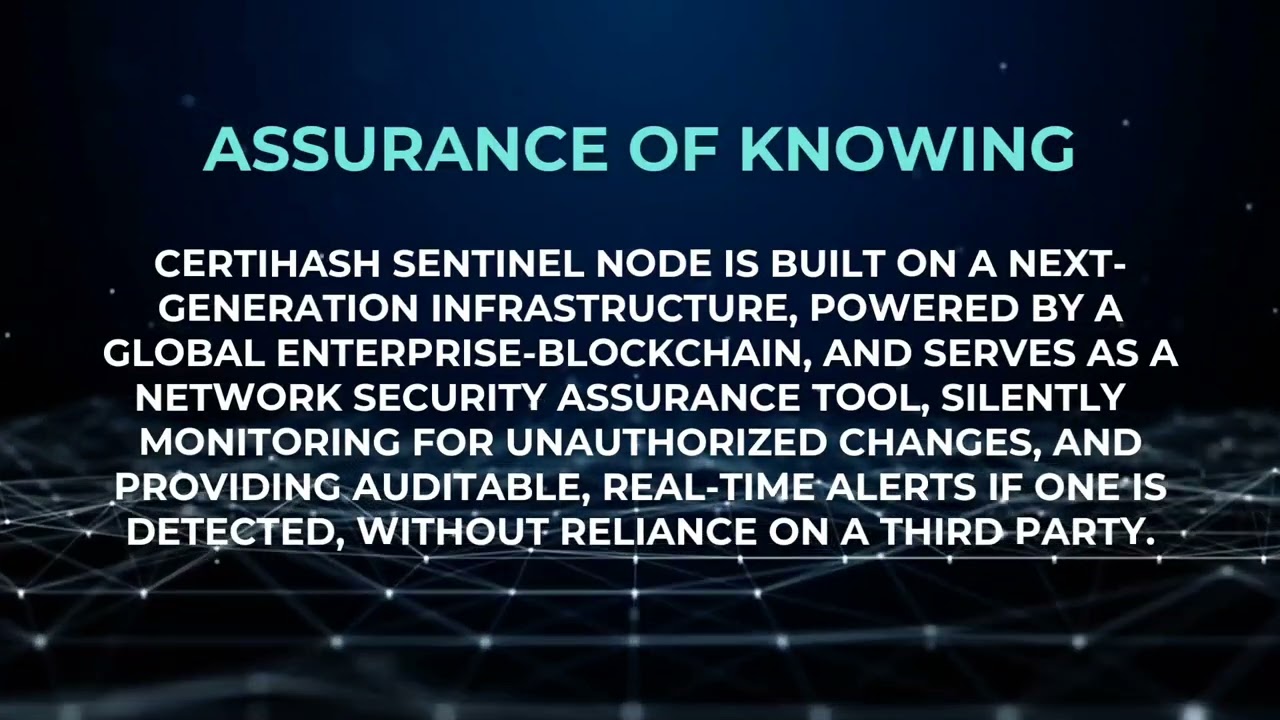 Certihash offers enterprise pilot and government PoC program with immediate access to sentinel node detection tool