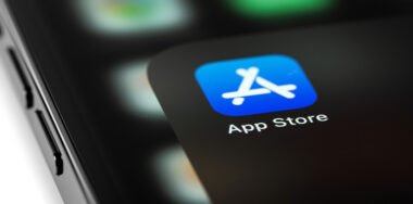 App store icon on a phone