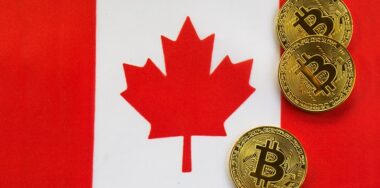 Bitcoin Gold Color on the Flag of Canada