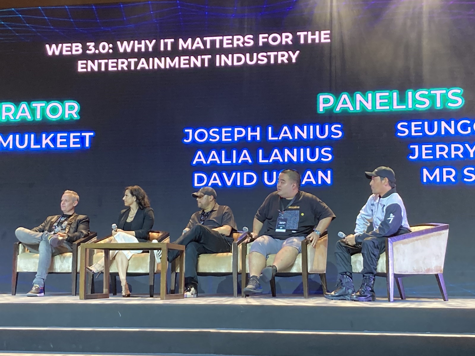 Joseph Lanius, Aalia Lanius, David Uslan, Seung Oh Jung and Mr. Speaks