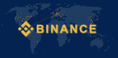 Binance is a finance exchange market. Crypto Currency background concept. Cryptocurrency BNB Binance coin — Photo