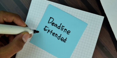 Deadline Extended write on sticky notes