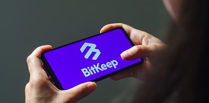 BitKeep logo displayed on a smartphone screen.