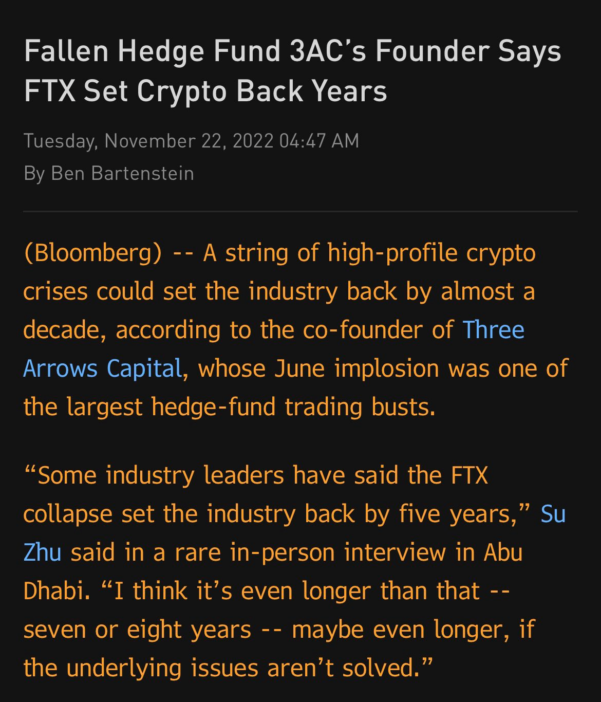 crypto will go back to 2022 levels