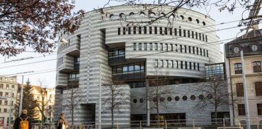 Basel, Switzerland - November 24.2020: Botta building of the Bank for International Settlements - BIS - in Basel, Switzerland