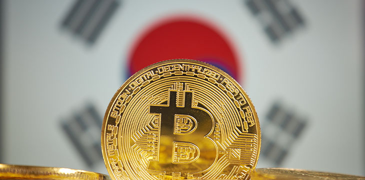 Bitcoin and South Korea Flag