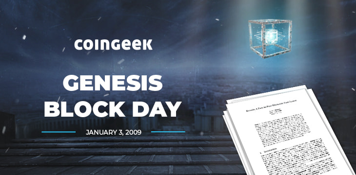 Genesis block day featured image..