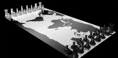 world map as chess board