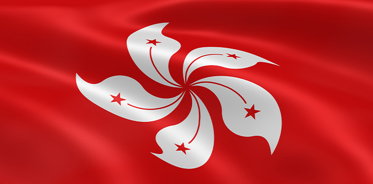 Hong Konger flag in the wind