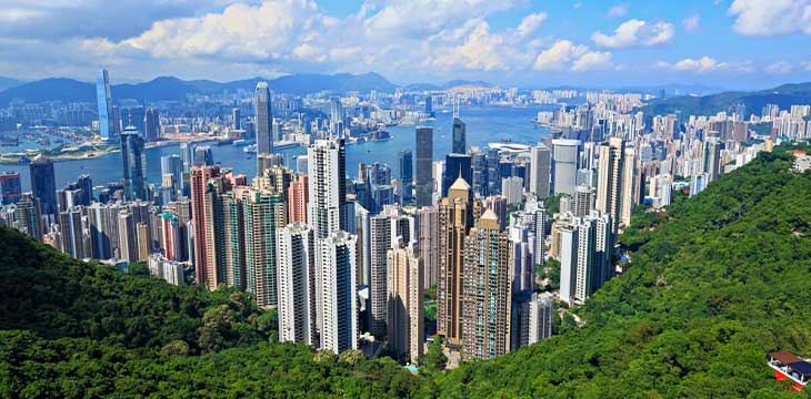 Hong Kong view from peak