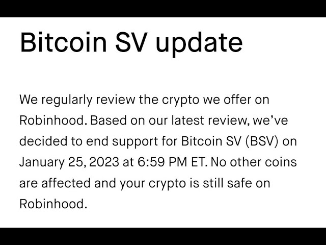 Joshua Henslee on Robinhood’s delisting of BSV: Just another short-term blow