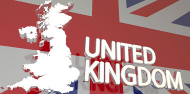 Great Britain Map with United Kingdom flag background