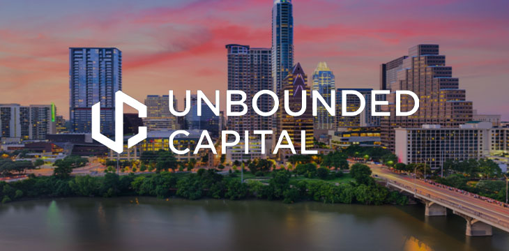 Austin Texas Skyline with Unbounded Capital Logo