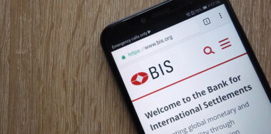 Bank for International Settlements (BIS) website displayed on a modern smartphone