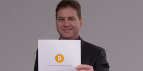 Craig Wright with his Bitcoin white paper