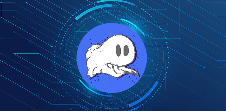 GEIST logo with blue technology background