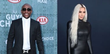 Kim Kardashian and Floyd Mayweather both on photo-op