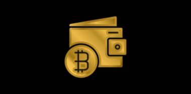 Bitcoin Wallet in black background
