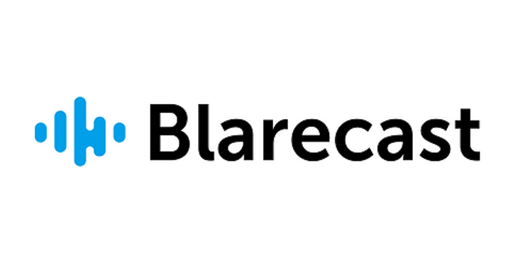 Blarecast logo black text