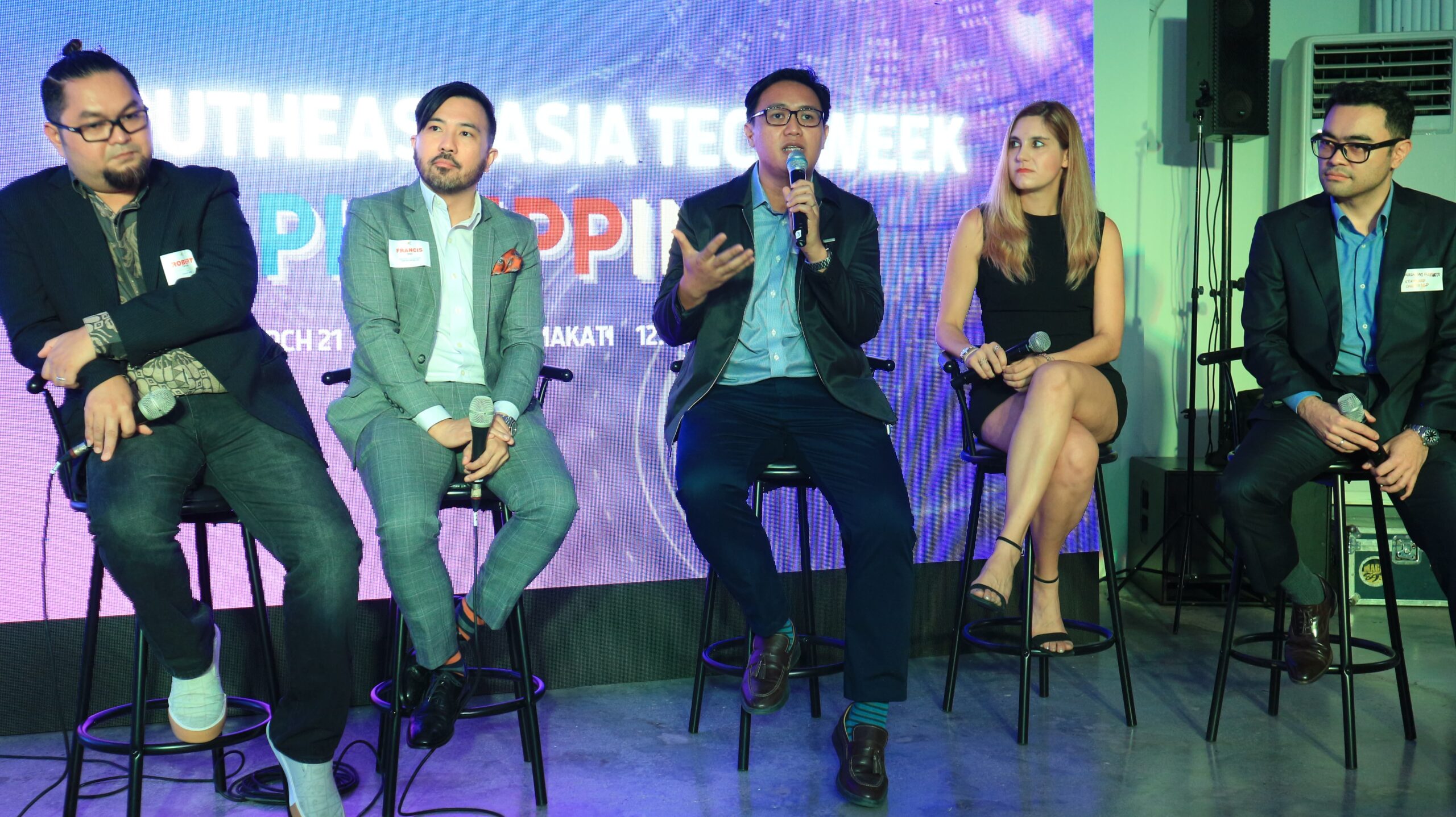 In Picture: Robert Taya, Francis Diaz, Jallain Manrique, Maria Gaitanidou, and Arvie de Vera in an open discussion