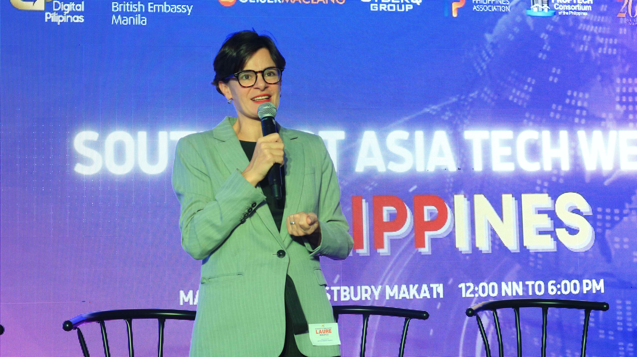 His Majesty's Ambassador Laure Beaufils during Digital Pilipinas Southeast Asia Tech Week