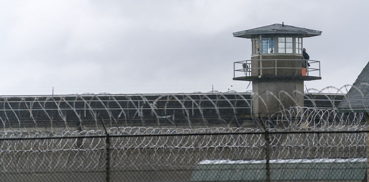 Guard Tower Barbed Wire Fence Boundary Federal Prison