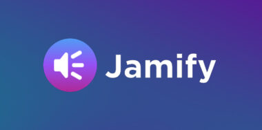Jamify logo with gradient background