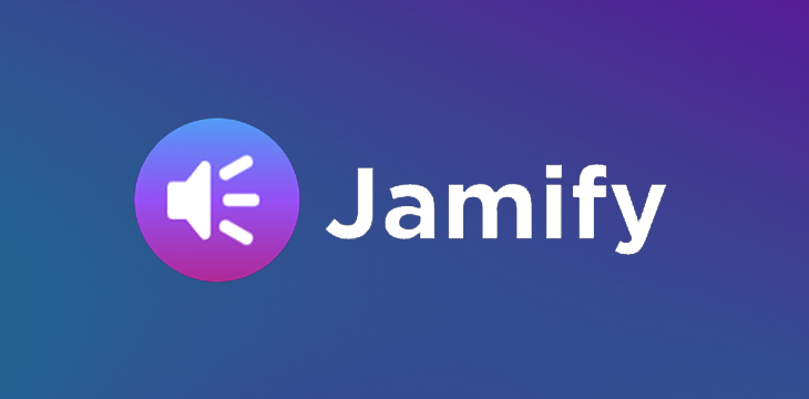 Jamify logo with gradient background