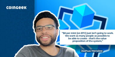 Joshu Henslee on a video about why ordinals on BSV value proposition of the system