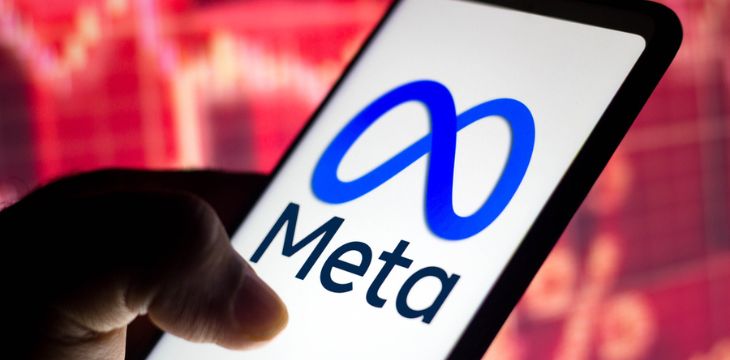 Metaverse logo on a mobile phone