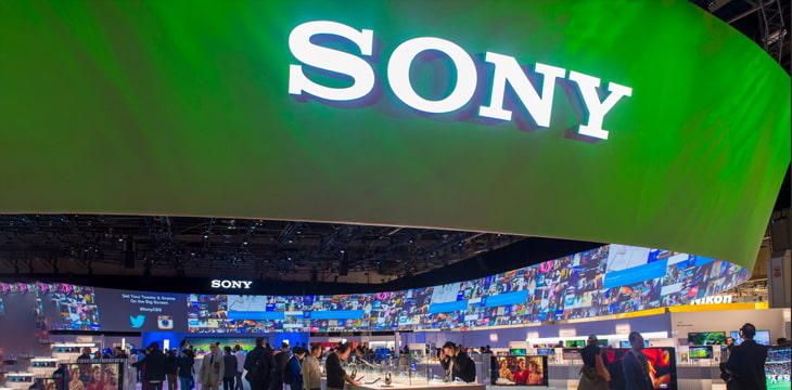 The Sony booth at the CES show held in Las Vegas