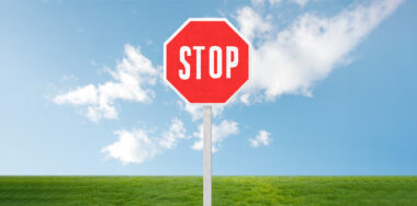Stop sign on the countryside